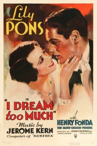 Watch I Dream Too Much 1935 poster