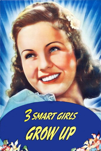 Watch Three Smart Girls Grow Up 1939 poster