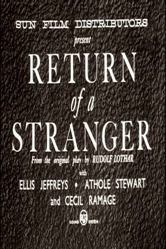 Watch Return of a Stranger 1937 poster