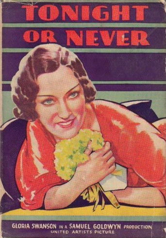 Watch Tonight or Never 1931 poster