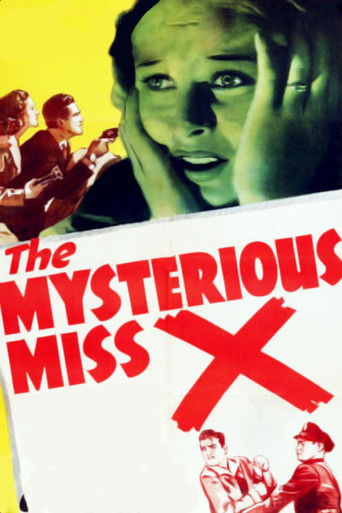 Watch The Mysterious Miss X 1939 poster