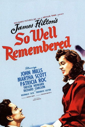 Watch So Well Remembered 1947 poster