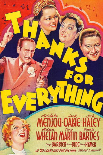 Watch Thanks for Everything 1938 poster