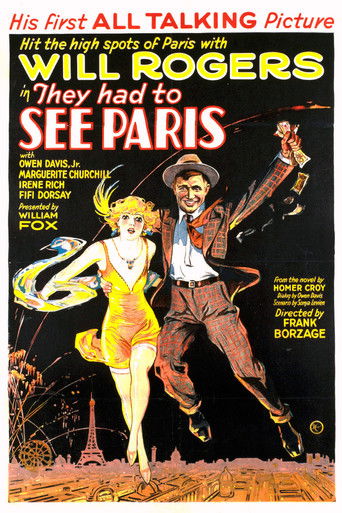 Watch They Had to See Paris 1929 poster