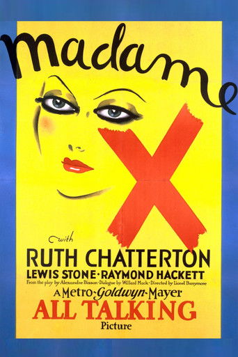Watch Madame X 1929 poster