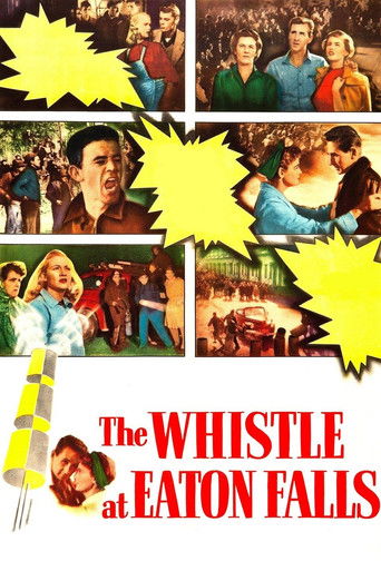Watch The Whistle at Eaton Falls 1951 poster