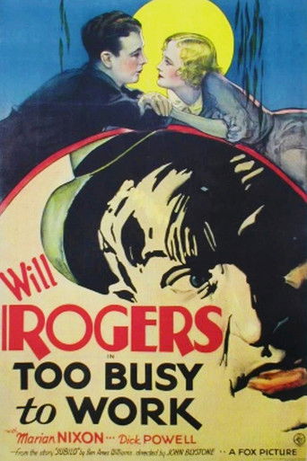 Watch Too Busy to Work 1932 poster