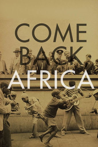 Watch Come Back, Africa 1959 poster