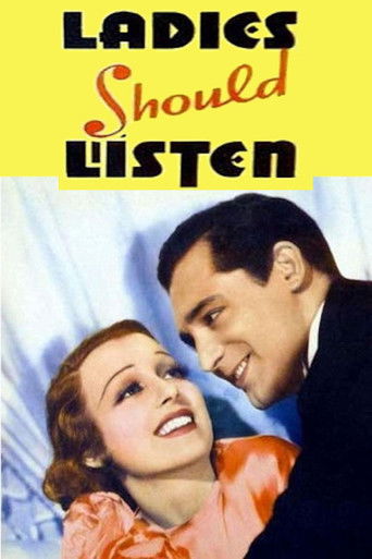 Watch Ladies Should Listen 1934 poster