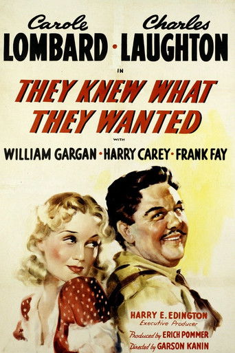 Watch They Knew What They Wanted 1940 poster
