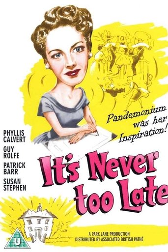 Watch It's Never Too Late 1956 poster