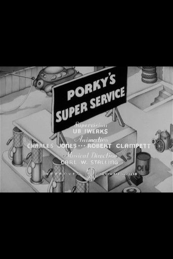 Watch Porky's Super Service 1937 poster